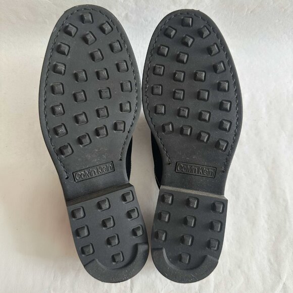 Authentic MINT Calvin Klein 90s black lug sole slide Sz 7.5 - Picture 8 of 9